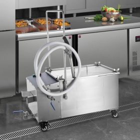 Mobile Fryer Filter, 38L Oil Tank Capacity, Oil Filtration System With 10 L/min Oil Filtration Speed, Mobile Frying Oil Filtering System With Swi Mobile Fryer Filter, 38L Oil Tank Capacity, Oil Filtration System With 10 L/min Oil Filtration Speed, Mobile Frying Oil Filtering System With Swi